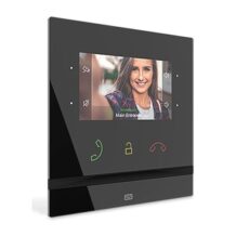 2N 91378501 Indoor Compact Intercom Monitor Answering Unit, Black 01935-001