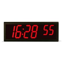 Globaltime IP PoE Clock - NTP Series 6D with Hour, Minute, Second display.