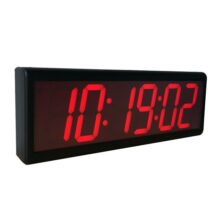 Globaltime IP Wi-Fi Clock - NTP Series 6D with Hour, Minute, Second display.