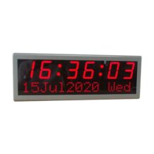 Globaltime IP PoE Clock - NTP Series 6 Digit Plus Text with Bell Timer Option
